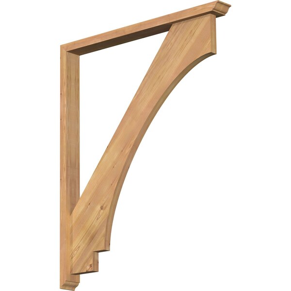 Ekena Millwork Imperial Traditional Smooth Bracket w/ Offset Brace, Western Red Cedar, 3 1/2"W x 36"D x 44"H BKT0402X36X44IMP01SWR - main